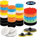 3 Inch Car Polishing Kit Polish Pad Car Polish Buffing Pad Abrasive Disc Sponge Foam Pads Polisher For Headlight Refurbish. 