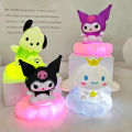 New Japan Style Sanrios Night Light Enamel Cloud Cartoon Kuromi Cinnamoroll Pochacco Small Table Light Illuminating Decoration. 