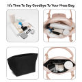 Felt Insert Bag Fits For Longchamp Handbag Liner Bag Felt Cloth Makeup Bag Support Travel Portable Insert Purse Organizer.