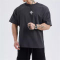 Men Loose Oversized Short Sleeved T-Shirt Men Summer Mesh Sports Training T-Shirt Quick-Dry Running Tops Fitness Clothes.