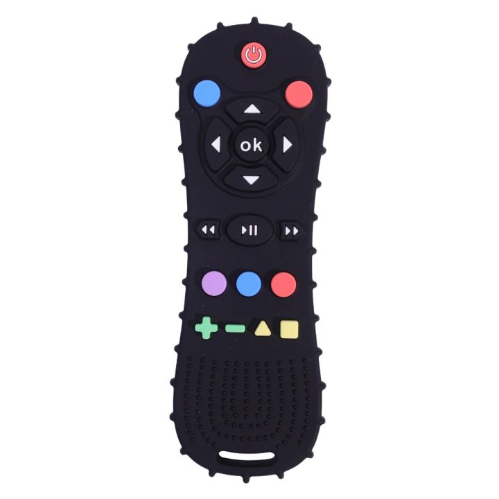 Novelty%20Silicone%20Simulation%20TV%20Remote%20Control%20Shape%20Soothing%20Toy%20Baby%20Food%20Grade%20Teaser%20Stick%20Children's%20Sensory%20Education%20Toys%20-%20Image%208