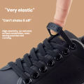 New Design Curved Buckle Shoelaces Without Ties Elastic Laces Sneaker 8MM Widened Flat Kids Adult Shoelace for Shoes. 