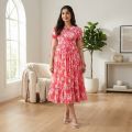New Collection Screen Print Cotton Aliya Cut Three Piece Kurti For Women Fabric With Trendy Print. 