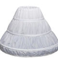 Girls Crinoline Petticoat With Hoop Children Under Skirt Short White Underskirt A-line Ball Gown Child Petticoats. 