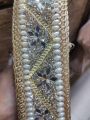 indian nagina and peral work lace with shesha work also heavy border 2.5 gz lace 1000. 
