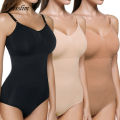 Vensslim Women Tummy Control Shapewear Waist Trainer Panties Full Body Shaper Adjustable Strap V-Neck Hooks Slimming Bodysuit. 