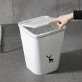 15 liter trash can, bathroom trash can, lid trash can, modern style, big site, 15L. 