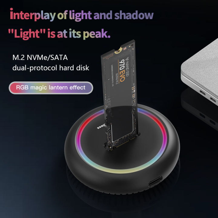 Blueendless%20Dual%20Protocol%20SSD%20M.2%20Docking%20Station%20RGB%20LED%20Light%20M.2%20SATA%20USB%20C%20SSD%20Case%20NVME+NGFF%20HDD%20SSD%20Docking%20Station%20Solid%20-%20Image%206