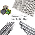 304 Stainless Steel Rod 2MM 3MM 4MM 5MM 6MM 8MM 10MM  Linear Shaft Round Ground Bar 125mm 200mm 250mm 330mm 500mm. 