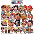 OnePiece 28 sheets Japan anime cartoon big size anime 10-12cm one piece reusable sticker. 