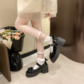 2026 Lolita Shoes Black Super High Heels Mary Jane Shoes Women Chunky Platform Pumps Woman Ankle Buckle Party Shoes. 