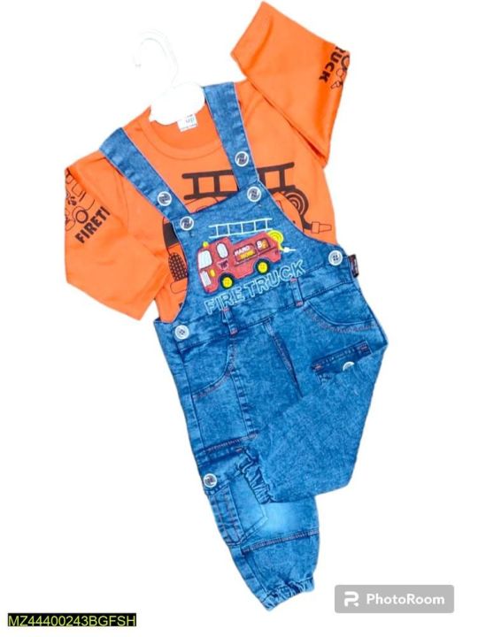denim romper for boy dungree