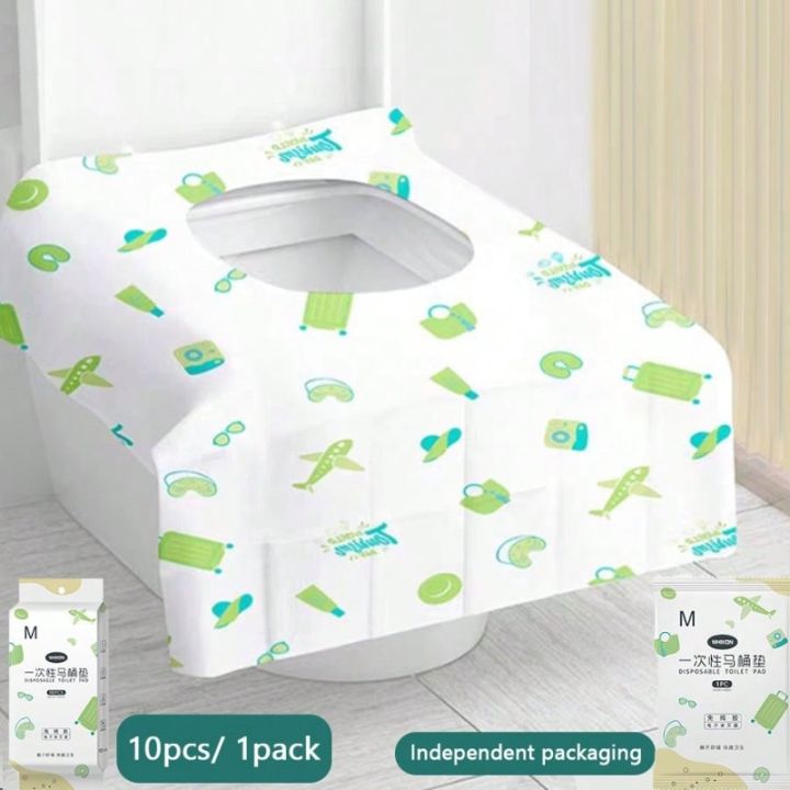 10/20/30/50 Pieces Disposable Toilet Seat Covers With Waterproofing Portable Travel Packaging Suitable For Bathroom Decor Summer