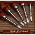 1pc Leather Edge Beveler Skiving Beveling Knife Cutting Hand Craft Tool with Wood Handle DIY Tools. 