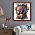 Skull Wooden Jigsaw Puzzles Art, Unique Animal Shaped Pieces Stress Relieve Toys, DIY Leisure Game for Family, Home Decor. 
