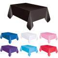 Large Plastic Rectangle Table Cover Cloth Wipe Clean Party Red White Black Tablecloth Covers for Birthday wedding . 