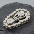 Chain Tooth Hand Spinner Metal Fidget Spinner Anti Stress EDC Toy for Adults. 
