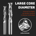 HUHAO 4 6 8 20mm HRC65 Milling Cutter HSS M2 End Mill Carbide 2 Flutes Spiral Router Bit CNC Tools for Aluminum Stainless Metal. 