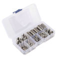 50Pcs Stainless Steel Inner Thread Self Tapping Thread Inserts Set Thread Reinforce Repair Tool. 