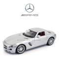 Mercedes Benz SLS AMG Silver 1:18 Die Cast Model Special Edition Car. 