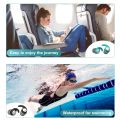 1 Pair Soft Silicone Earplugs - Noise Canceling, Waterproof, Comfortable for Sleep and Swimming for Silent Environment Creation. 