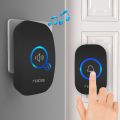 Fuers Wireless Doorbell Waterproof Welcome Chime Home Door Bell Intelligent 32 Songs Smart Alarm With Battery For Store Hotel.