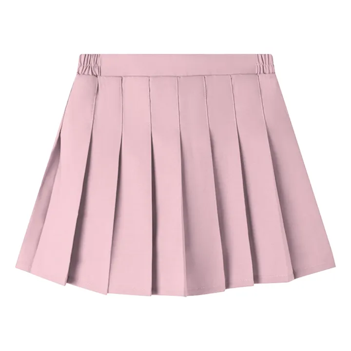 Teen%20Girl%20Summer%20Dress%20Kids%20Fashion%20Solid%20Color%20Pleated%20High%20Waist%20A-Line%20Skirt%20Children%20Casual%20Elastic%20Waist%20Mini%20Skirt%20Bottoms%20-%20Image%207