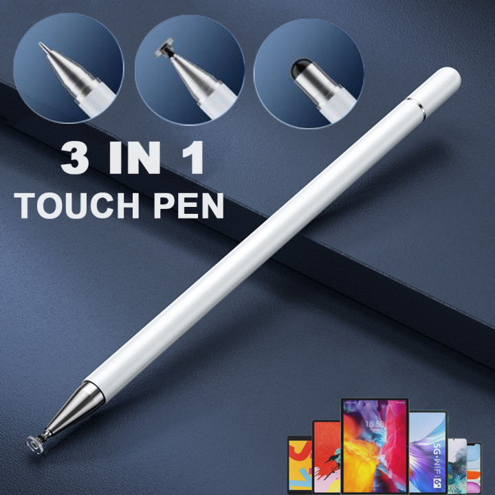 3 in 1 Stylus Pen For iOS Android Touch Pen Drawing Capacitive Pencil For iPad Tablet Smart phone
