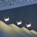 6 LED Solar Stair Lights Waterproof Outdoor Step Fence Lamp for Deck Path Garden Yard. 