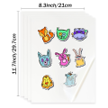 10-50 Sheets A4 Clear Vinyl Sticker Paper Non-Waterproof Self-Adhesive for Inkjet Printer Office & Home Label Paper(8.3×11.7"). 