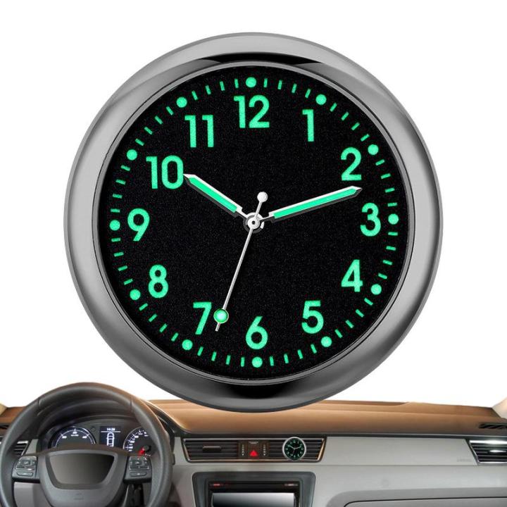 Analog Clock For Car Dashboard Glowing Small Analog Clock Quartz ...