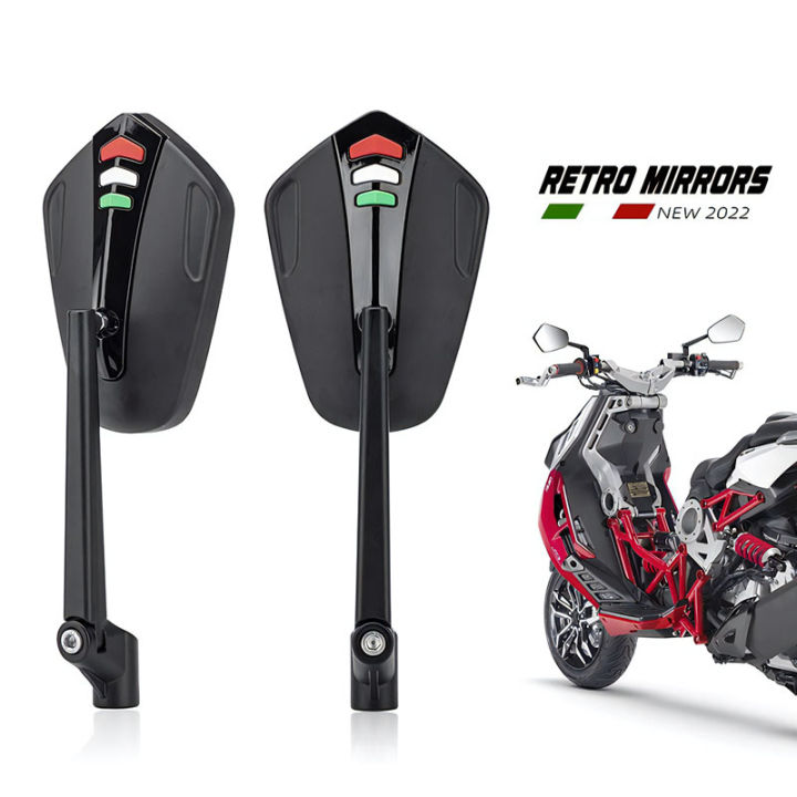 For Italjet Dragster 200 / 250i / 125 / 400 Rearview mirror CNC Aluminum Motorcycle Rearview Mirrors Anti-glare Mirror