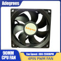 CPU Cooling Fan 4PIN PWM PC Quiet DC 12V 90mm Cooler fan. 