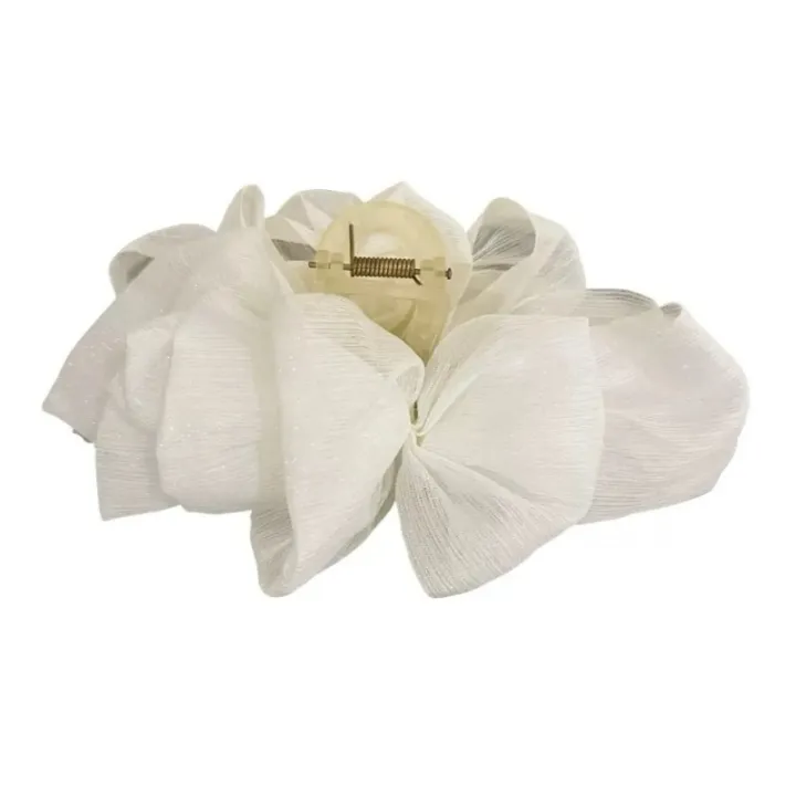 High-Grade%20Temperament%20Cloud%20Bubble%20Mesh%20Silver%20Silk%20Hair%20Clip%20For%20Women%20-%20Image%202