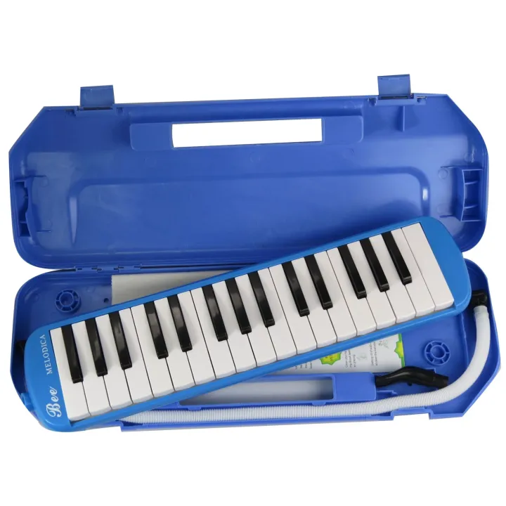 37 Key Melodica Musical Instrument Soprano Melodica Air Piano Keyboard with Box, 2 Mouthpieces
