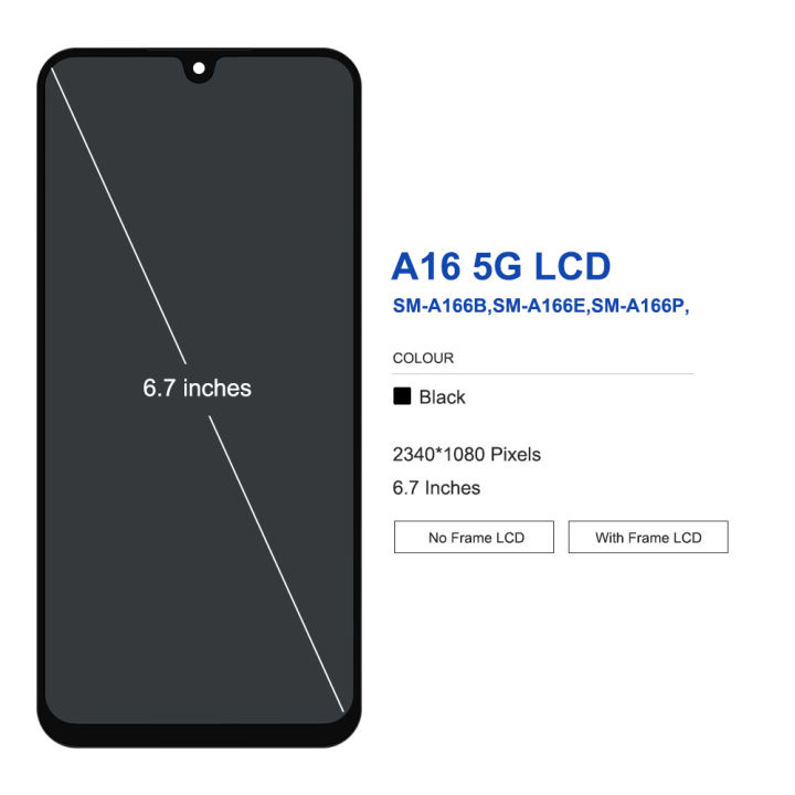 AMOLED%20For%20Samsung%20A16%204G%20Touch%20Screen%20SM-A165F%20LCD%20Display%20Touch%20Screen%20Digitizer%20with%20Frame%20Replacement%20A16%205G%20A166B%20Display%20-%20Image%206