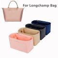 Felt Insert Liner Purse Organiser Pouch Handbag Tote Internal Organizer Bag with Pockets, Dustproof Felt Liner for Longchamp Bag.