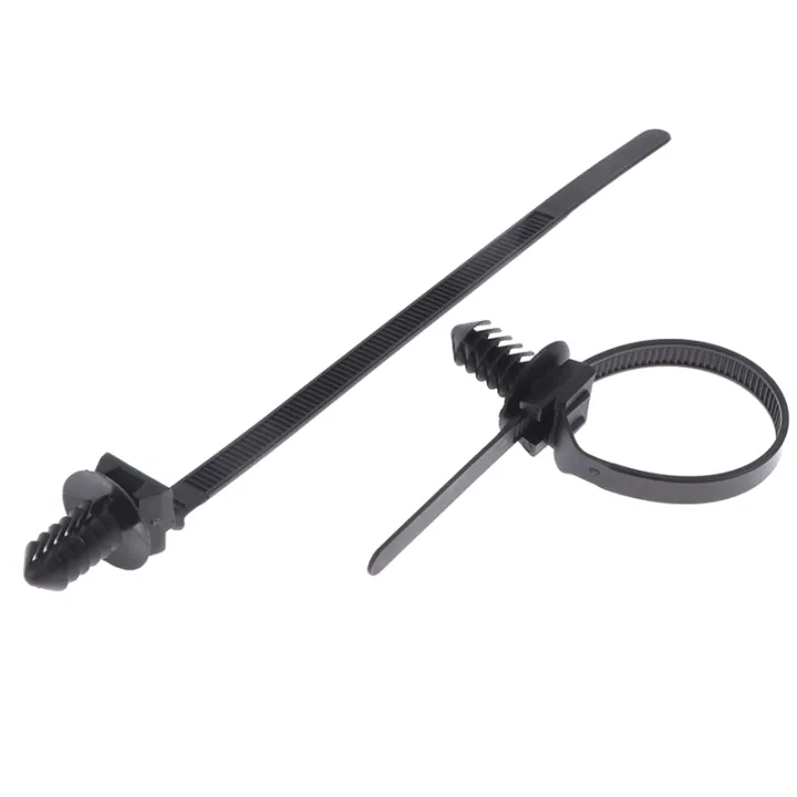M6 M8 M10 Hole Removable Threaded Nylon Plastic Vehicle Motocycle Cable Tie Car Harness Retainer Clip Push Mount Auto Fasteners