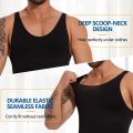 Men Full Body Shaper Sleeveless Slimming Vest Underwear Compression Seam-free Bodysuit Shapewear Tummy Control Faja Para Hombres. 