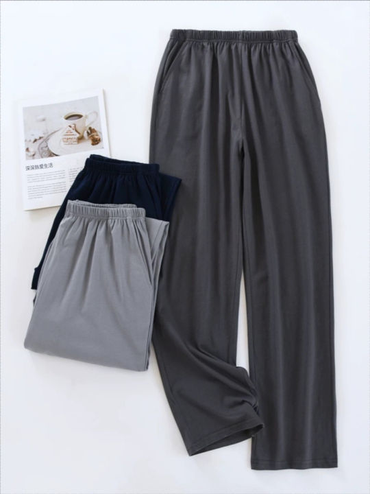Men's%20Pajama%20Pants%20Spring%20and%20Autumn%20Trousers%20Casual%20Loose%20Thin%20Summer%20Large%20Size%20Can%20Be%20Worn%20Outside%20Home%20Pants%20-%20Image%202