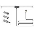 1set FM Radio Antenna FM F-Head Sheep Horn Antenna For Car FM TV Radio Station 75 Ohms F Female To TV3.5 Mono. 