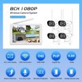 New SriHome 2MP FHD Monitor Home 8Channel NVR Kit Wireless Surveillance System Network Camera Security Wifi NVR. 
