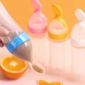 Baby Safe Feeding Bottle Silicone Squeeze Feeding Spoon Milk Bottle Training Feeder Food Supplement Tools. 