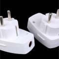 1PC Original Ivory Schuko Germany Type F Standard Rechargeable Plug With Main Power On/off Switch Built-in LED Indicator. 