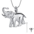 Cremation Jewelry for Women Men Animal Elephant Urn Necklace for Ashes Stainless Steel Memorial Necklaces Ash Holder. 