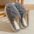 2025 New Simple Cotton Slippers - Cozy Plush Family House Shoes, Men's Winter Stock  Non-Slip Indoor Home  ladies' Slippers. 