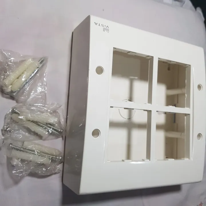 8%20Way%20Modular%20Switch%20Plate%20And%20Surface%20Box%20Gang%20Box%20Square%208%20Module%20Modular%20Switch%20Box%20Vista%208%20Gang%20-%20Image%202