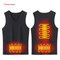 New Men'S Winter 3-Zone Intelligent Heating Vest Slim Fit Fashion Versatile Casual Warm And Heated Sleeveless Top(No Power Bank).