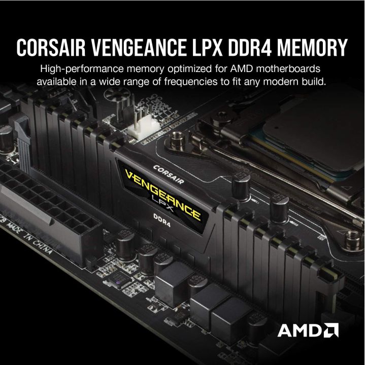 Corsair%20Vengeance%20LPX%2032GB%2016GB%20(2x8GB)%20DDR4%20DRAM%203200MHz%203600MHz%20Desktop%20Memory%20Kit%20Black%20White%20XMP2.0%20For%20Intel%20AMD%20Gaming%20-%20Image%206