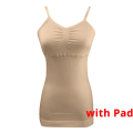 Women Tummy Control Shapewear Smooth Body Shaping Camisole Padded Tank Tops Slimming Underwear Seamless Compression Shaper. 
